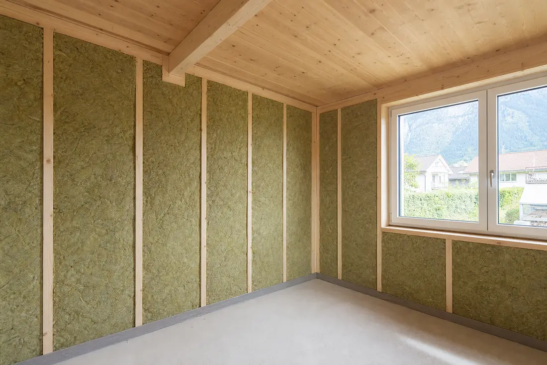Exemple : isolation intérieure sur ossature