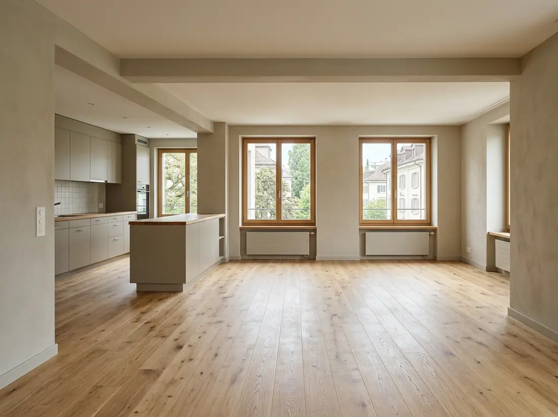 Exemple : espace intérieur réagencé après rénovation